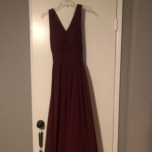 Azazie Bridesmaid Dress Glenna A10 Cabernet